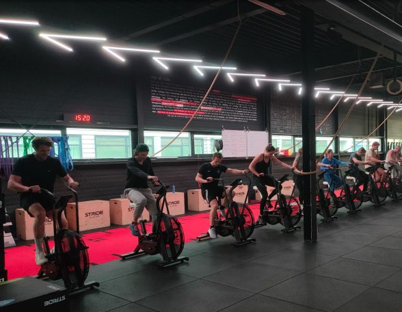 Teambuilding training Assaultbike training